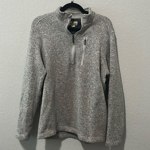 Woolrich Other - WOOLRICH Men's Grey Fleece 1/2 Zip Pullover Sweater, Size L